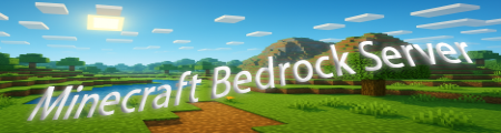 minecraft Bedrock server banner